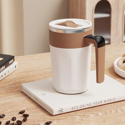 Magnetic Self-Stirring Coffee Mug Set