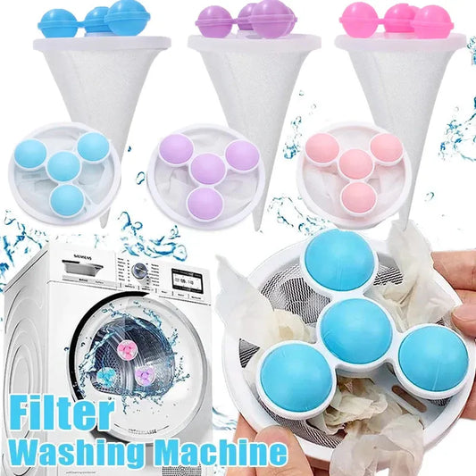 🔥BUY 1 - GET 1 FREE! ✨ Washing Machine Filter Bag - Captures Pet Hair, Prevents Tangles, Reusable 🧼🐾
