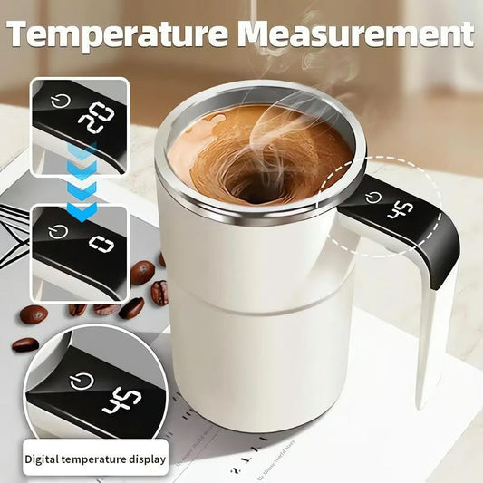 Magnetic Self-Stirring Coffee Mug Set
