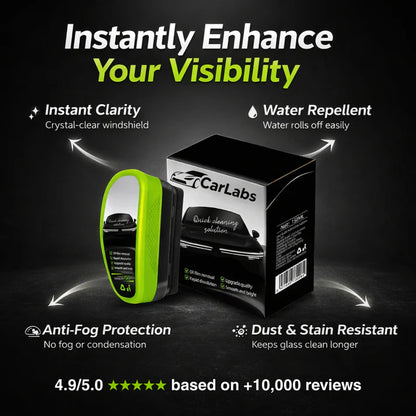 CarSquadLabs™  Glass Compound Roll On Cleaner For Window Surfaces Free 5 In 1 Coating Spray