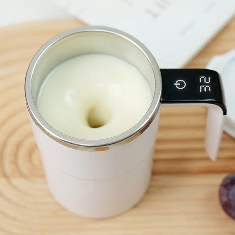 Magnetic Self-Stirring Coffee Mug Set