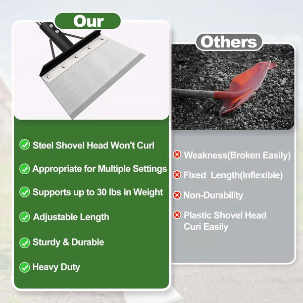 Heavy-Duty Multi-Purpose Garden Scraper & Ice Breaker