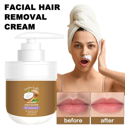 Coconut facial hair removal cream - Gentle & effective