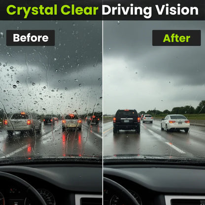 CarSquadLabs™  Glass Compound Roll On Cleaner For Window Surfaces Free 5 In 1 Coating Spray