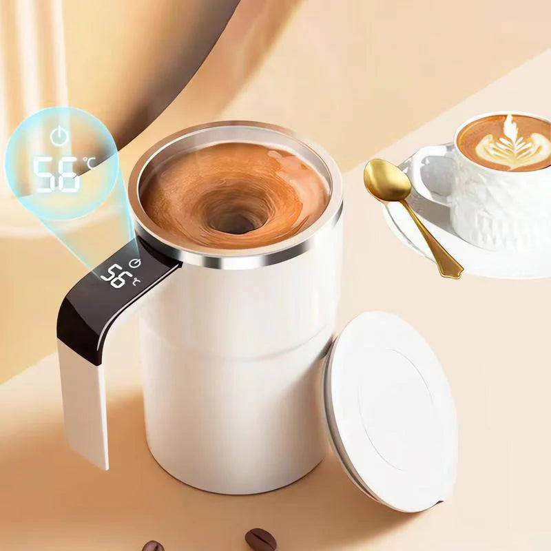 Magnetic Self-Stirring Coffee Mug Set