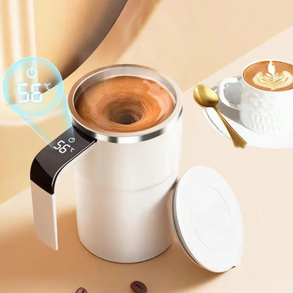 Magnetic Self-Stirring Coffee Mug Set