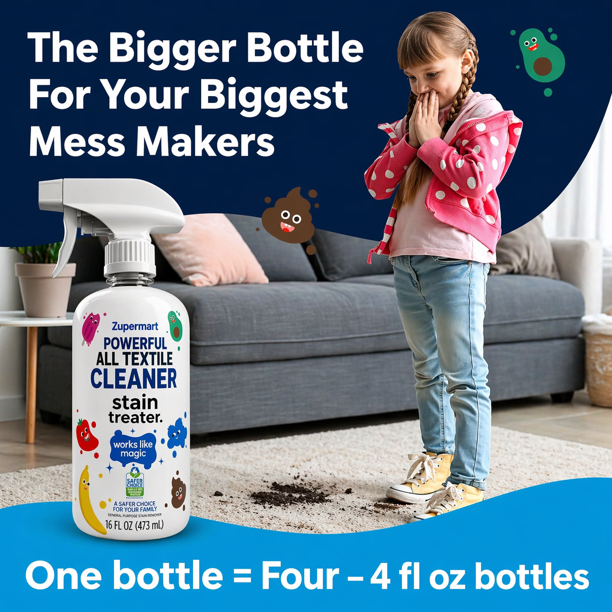 Powerful All Textile Cleaner For All Color Fabric Stain Remover Spray BUY 1 GET 1 FREE