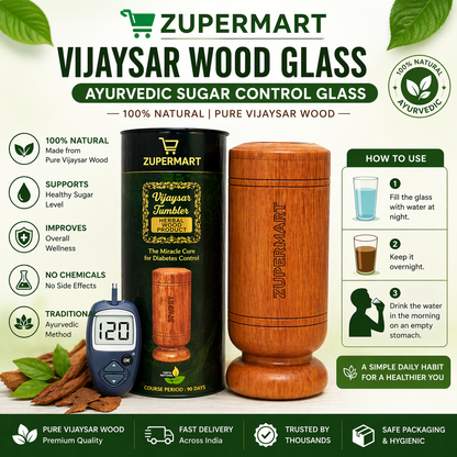 Ayurvedic Vijaysar Wood Sugar Control Glass