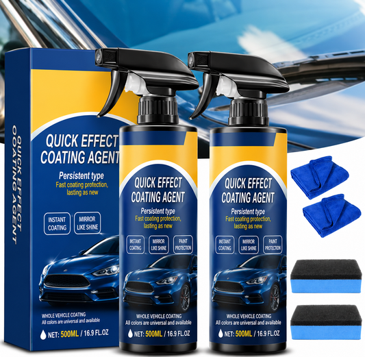 Advanced Car Quick-Acting Coating Agent Spray Kit 🚗✨ | Instant Mirror Shine & Protective Coating | BUY 1 GET 1 FREE | 500ML Each Bottle