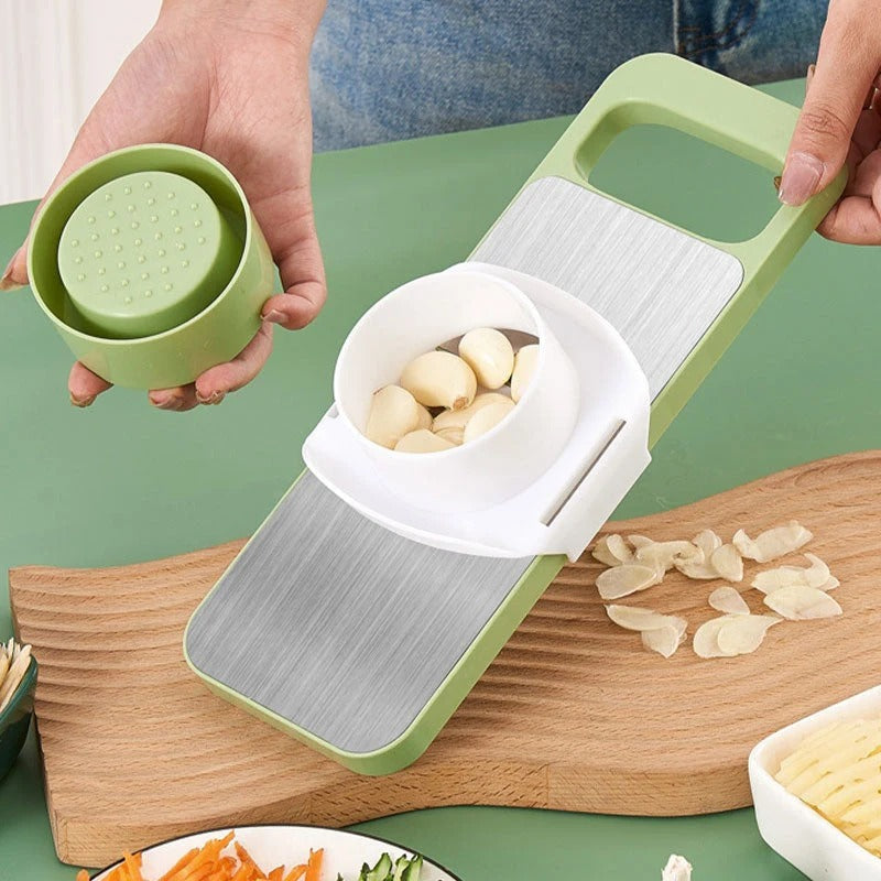 Multifunctional Kitchen Chopper with Hand Guard – 5 Blades, Non-Slip Base & Quick Vegetables Chopping