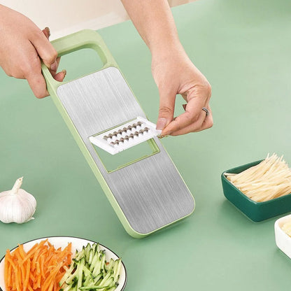 Multifunctional Kitchen Chopper with Hand Guard – 5 Blades, Non-Slip Base & Quick Vegetables Chopping