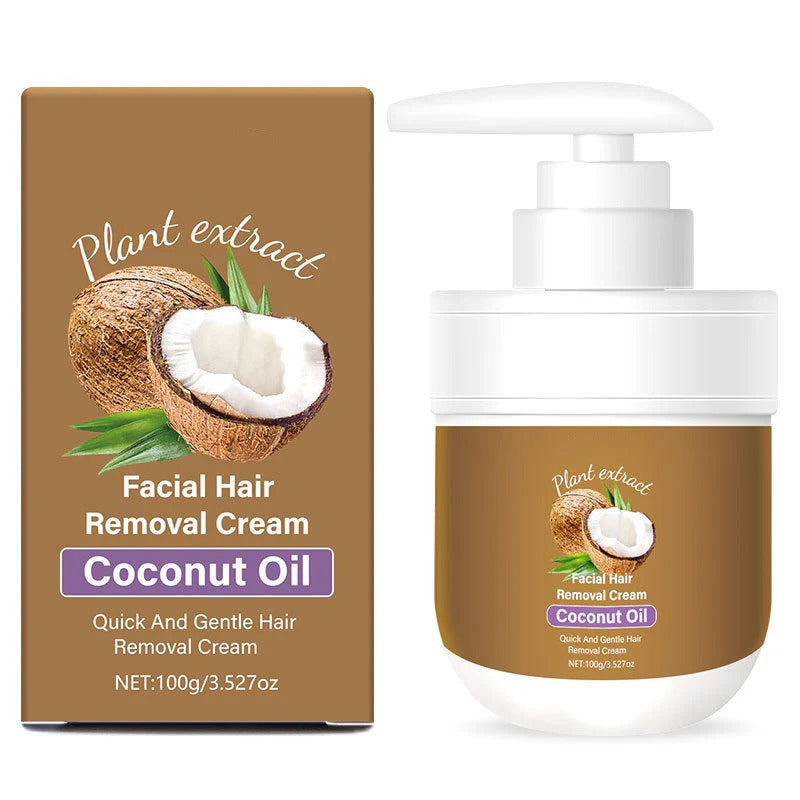 Coconut facial hair removal cream - Gentle & effective