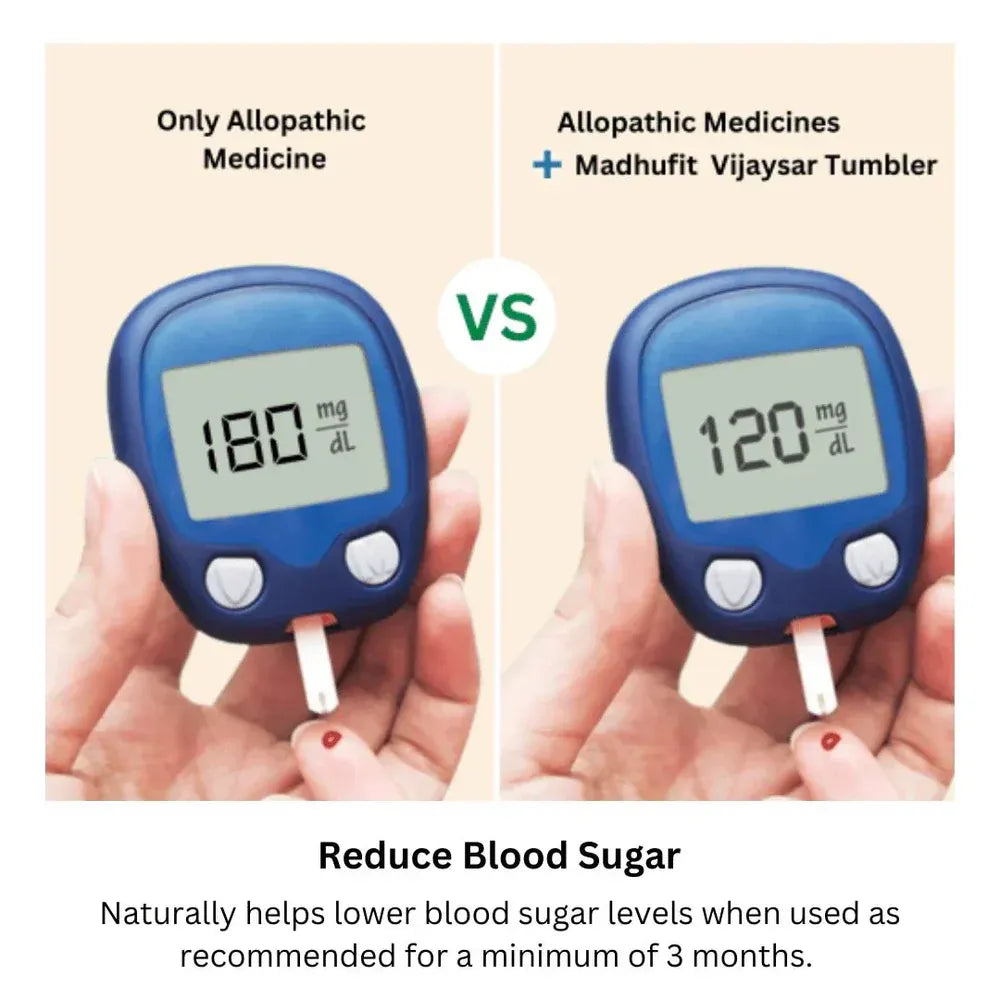Ayurvedic Vijaysar Wood Sugar Control Glass