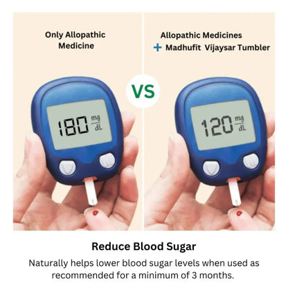 Ayurvedic Vijaysar Wood Sugar Control Glass