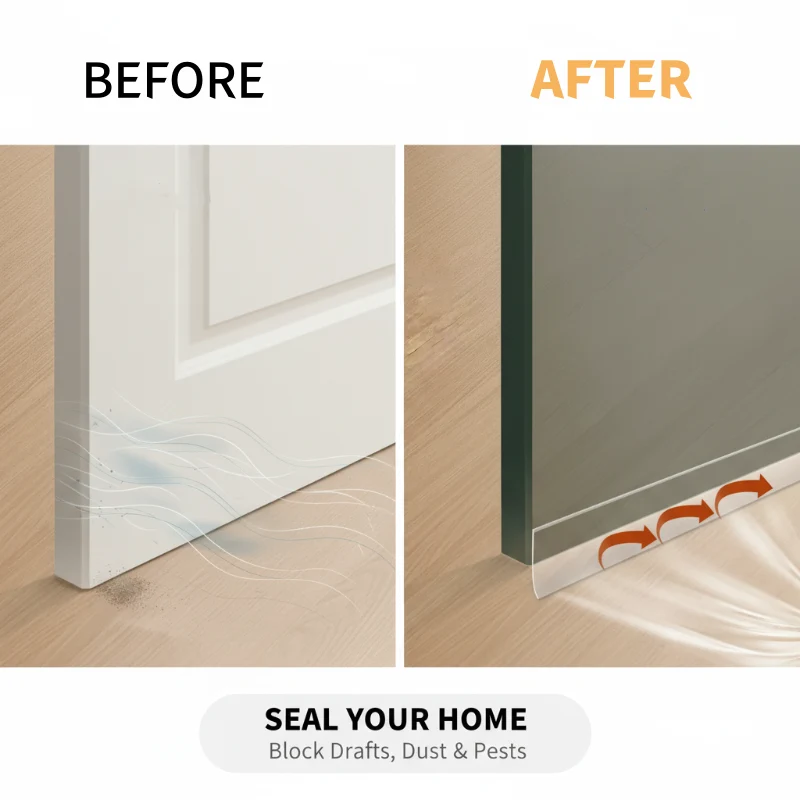Self-Adhesive Weather Stripping – Wind-Proof, Insulates & Easy to Apply