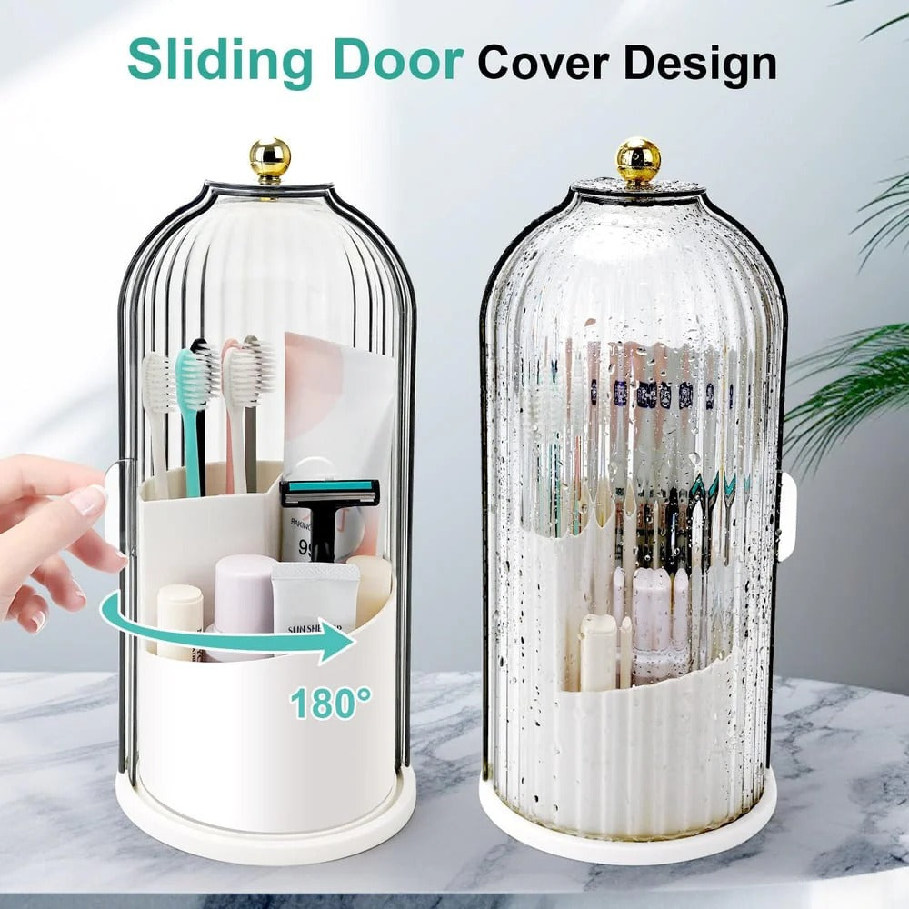 Sliding Lid Toiletries & Makeup Organizer