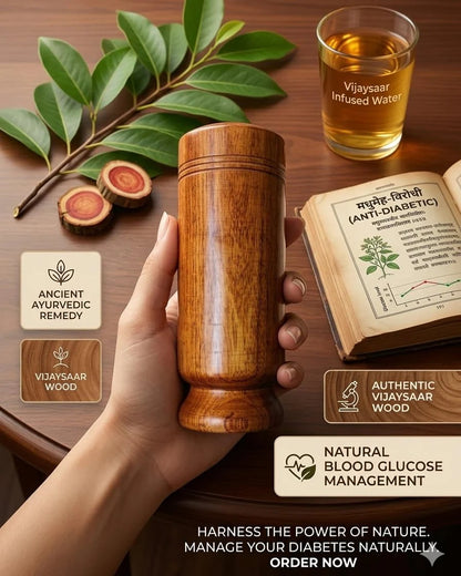 Ayurvedic Vijaysar Wood Sugar Control Glass