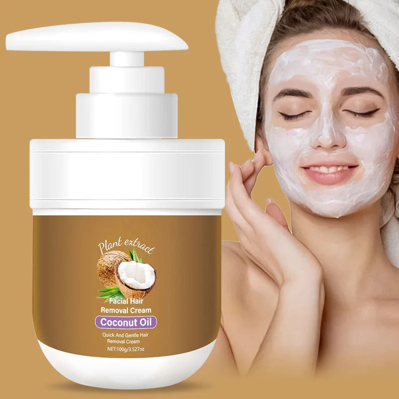 Coconut facial hair removal cream - Gentle & effective