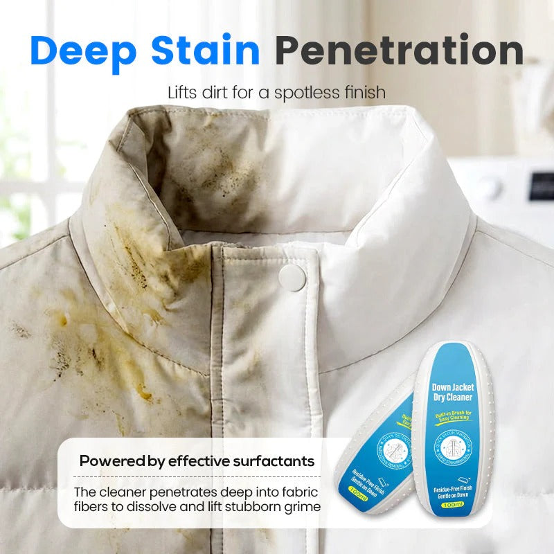 Water-Free Down Jacket Cleaner with Brush ( BUY 1 GET 1 FREE )