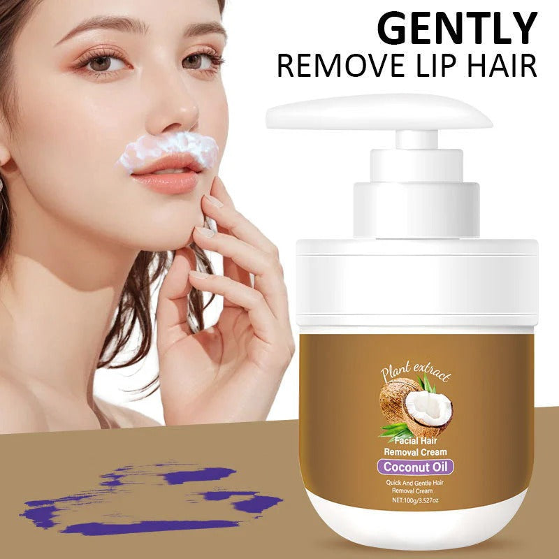 Coconut facial hair removal cream - Gentle & effective