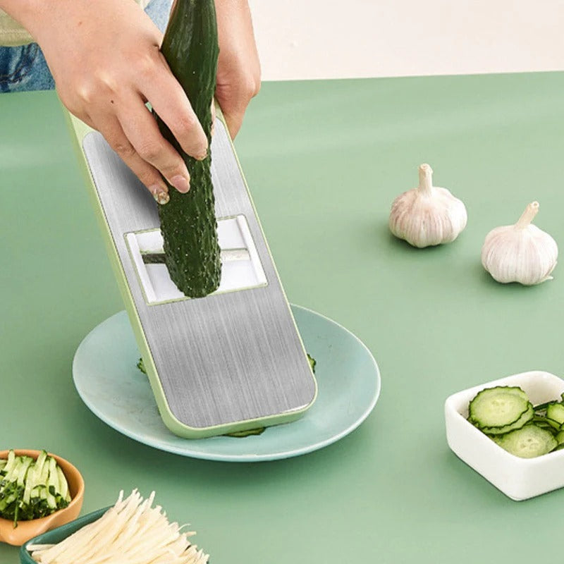 Multifunctional Kitchen Chopper with Hand Guard – 5 Blades, Non-Slip Base & Quick Vegetables Chopping