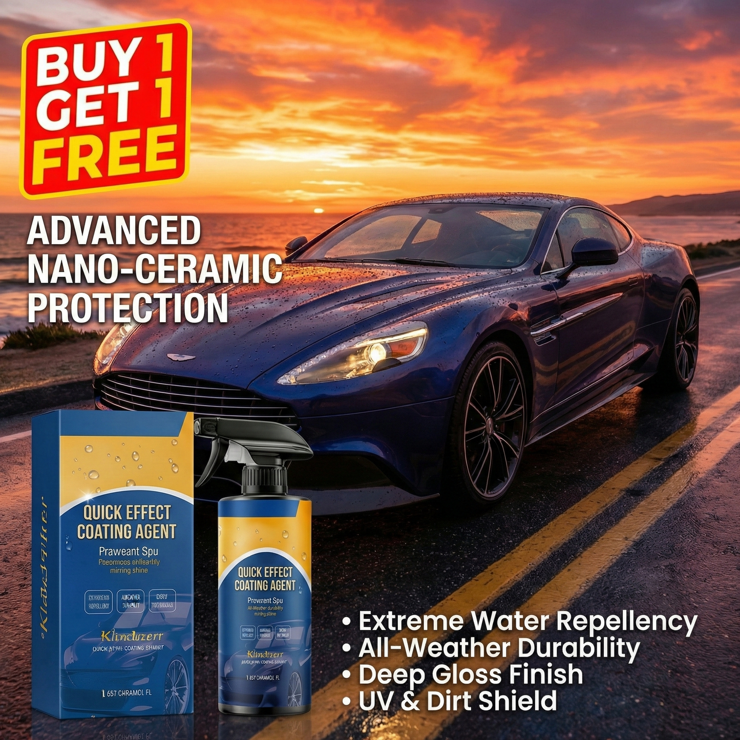 Car Coating Spray for Shine & Protection BUY 1 GET 1 FREE